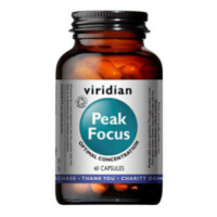 VIRIDIAN Nutrition Organic Peak Focus 60 kapsúl