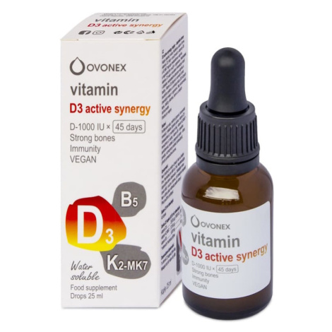 OVONEX Vitamín D3 1000 IU active synergy 25 ml