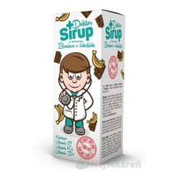 Doktor Sirup kalciový sirup s príchuťou banánov v čokoláde 100 ml