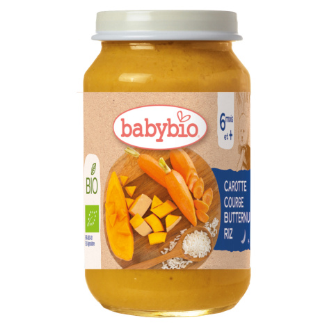 BABYBIO Bio mrkva, tekvica a ryža 200 g