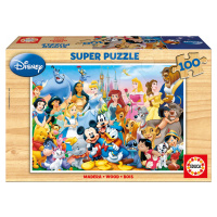 Drevené puzzle Disney svet Educa 100 dielikov 12002