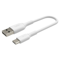 Belkin BOOST Charge USB-C/USB-A kábel, 15cm, biely