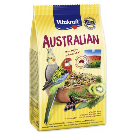 Krmivo Vitakraft Australian stredný papagáj 750g