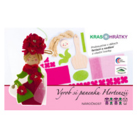 Krasohrátky - Vyrob si bábiku ružovú Hortenziu