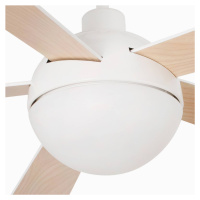 Stropný ventilátor Izaro LED svietidlo biela/javor