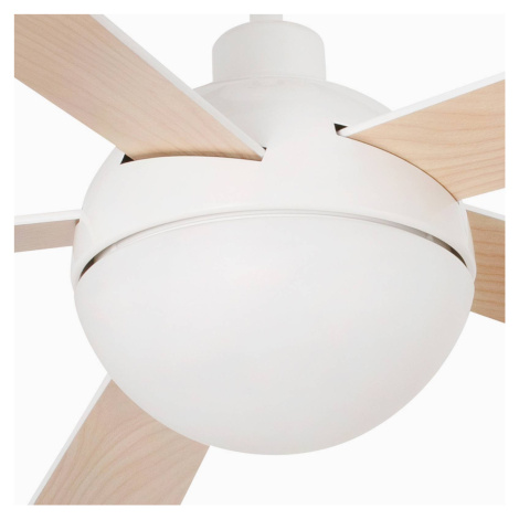 Stropný ventilátor Izaro LED svietidlo biela/javor FARO BARCELONA