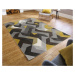 Kusový koberec Hand Carved Aurora Grey/Ochre - 160x230 cm Flair Rugs koberce