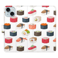 Flipové puzdro iSaprio - Sushi Pattern 02 - iPhone 15 Plus