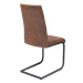 LuxD 21786 Konzolová stolička Douglas antik hnedá - čierna