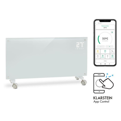 Klarstein Bornholm Smart, konvektor, 2000 W, WiFi, LED displej, časovač, IP24, biely