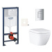 Závesný wc set do ľahkých stien / predstenová montáž Grohe Euro Ceramic SIKOGRSEUSCP00