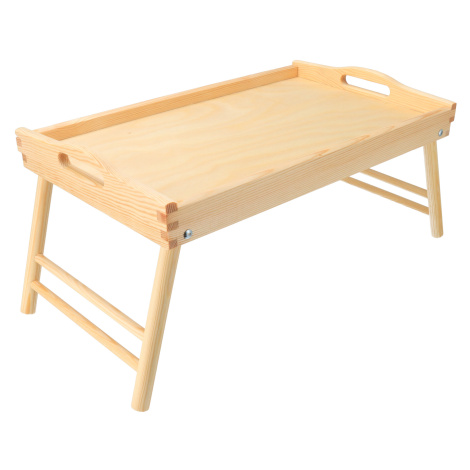 Drevený servírovací stolík do postele 50x30 cm