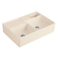 VILLEROY & BOCH VILLEROY & BOCH - Keramický drez Double-bowl sink Cream modulový 895 x 630 x 220