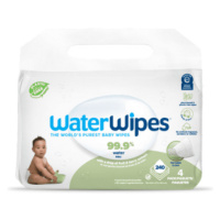 WATERWIPES Obrúsky vlhčené bez plastov 4 x 60 ks