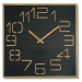Drevené nástenné hodiny Digits z120-1matd-dx 40 cm, čierne