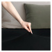 Čierna elastická bavlnená plachta DecoKing Amber Collection, 140/160 x 200 cm