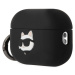 Karl Lagerfeld 3D Logo NFT Choupette Head Silikónové Puzdro pre Airpods Pro 2 Black