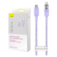 Kábel Fast Charging cable Baseus USB-C to Lightning  Explorer Series 1m, 20W, purple (6932172629