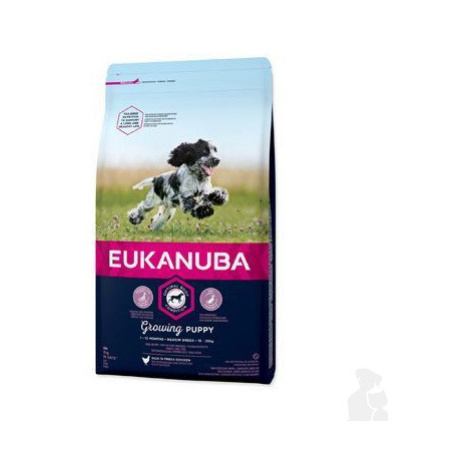 Eukanuba Dog Puppy Medium 15kg zľava