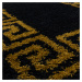 Kusový koberec Hera Shaggy 3301 gold Rozmery koberca: 80x150