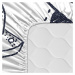 Čierno-biela elastická bavlnená plachta Mr. Fox Starspace, 70 x 140 cm