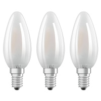 OSRAM LED sviečka E14 Classic B 4W 2700K matná 3ks