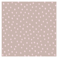 DEKORNIK 
Simple Irregular Dots Powder Pink Cappucino - Tapeta