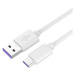 PremiumCord Kábel USB 3.1 C/M - USB 2.0 A/M, Super fast charging 5A, biely, 2m