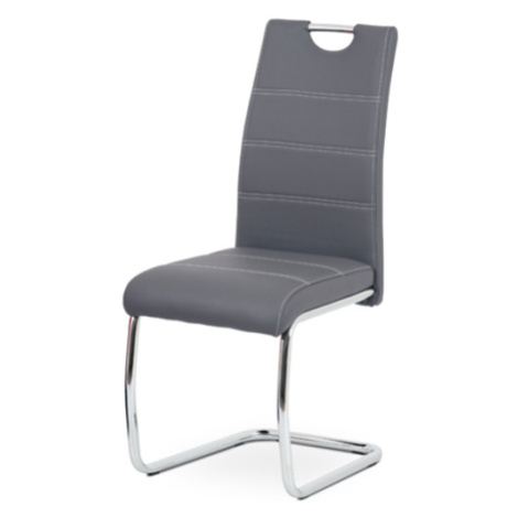 Jedálenská stolička Autronic 43x98 cm sivá ekokoža HC-481 GREY