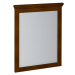 SAPHO - CROSS zrkadlo v drevenom ráme 600x800, mahagon CR011