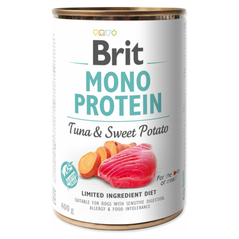 Konzerva Brit Mono protein tuniak s batátmi 400g