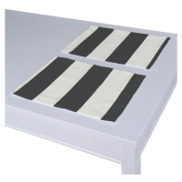 Dekoria Prestieranie 2 ks, bielo-čierne pásy, 30 x 40 cm, Vintage 70's, 137-53