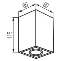 GORD XS DLP-50-B Prisadené svietidlo