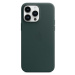Apple kožený kryt s MagSafe na iPhone 14 Pro Max píniovo zelený