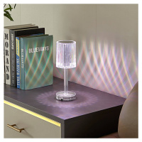 Lindby LED dobíjacia stolová lampa Louane, 25,7 cm, USB, RGBW