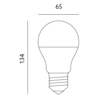 žiarovka LED 18W, E27 - A60,  3000K, 1890lm, Ra 80, 240° (Kobi)
