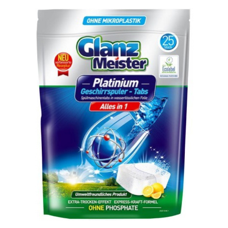 Glanz Meister EKO PLATINUM tablety do umývačky riadu 25ks