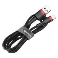 Nabíjací a dátový kábel USB, Lightning, 50 cm, 2400 mA, s ochranou proti zlomeniu, rýchle nabíja