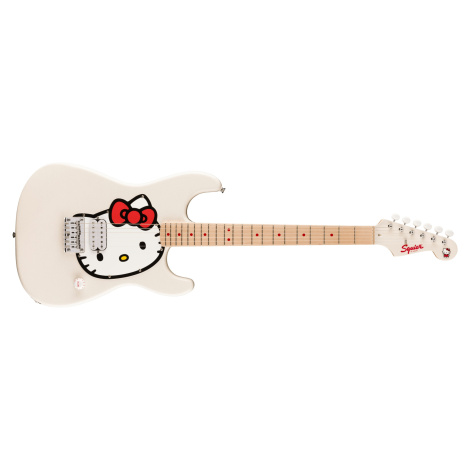 Fender Squier x Hello Kitty White Stratocaster