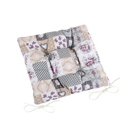 BELLATEX Sedák DITA 41/408 – prešívaný, 40 × 40, patchwork love