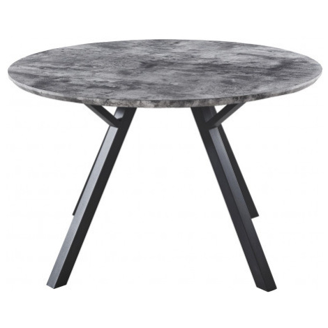 Okrúhly jedálenský stôl Roberta 120x120 cm, šedý betón% Asko