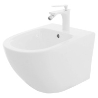 Rea Carlo mini - Závesný bidet, biela, REA-C2276