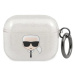 Obal Karl Lagerfeld KLA3UKHGS AirPods 3 cover silver Glitter Karl`s Head (KLA3UKHGS)