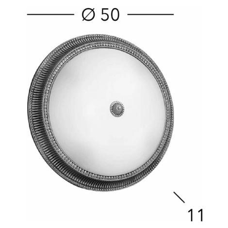 Stropné svietidlo KOLARZ Milord, Ø 50 cm, farba starožitná mosadz