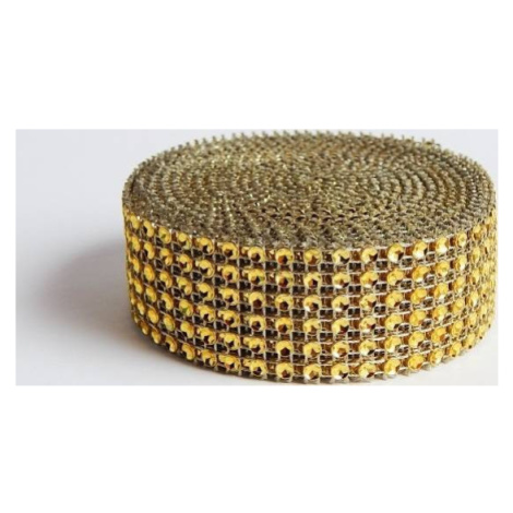 Diamantový pás plastový zlatý (3 cm x 4,57 m) 5127 dortis - dortis