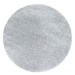 Kusový koberec Brilliant Shaggy 4200 Silver kruh Rozmery kobercov: 120x120 (priemer) kruh