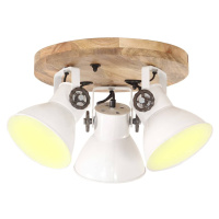 vidaXL Industriálna stropná lampa 25 W, biela 42x27 cm E27