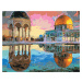 Maľovanie podľa čísel - JERUZALEM V ODRAZE VODY Rámovanie: vypnuté plátno na rám, Rozmer: 80x100