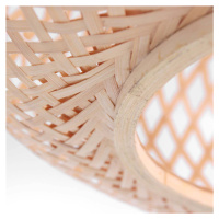 Bambusové stropné svietidlo Maze, prírodná