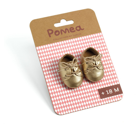 Baby Pomea - topánočky pre bábiky - zlaté DJECO